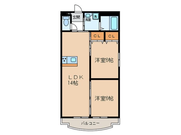 ｱｰﾊﾞﾝﾊｲﾂの物件間取画像